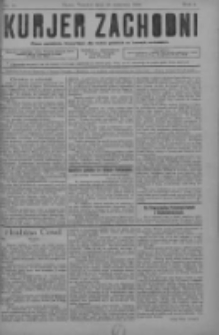 Kurjer Zachodni: pismo narodowe, bezpartyjne dla rodzin polskich na kresach zachodnich 1928.09.26 R.4 Nr77