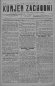Kurjer Zachodni: pismo narodowe, bezpartyjne dla rodzin polskich na kresach zachodnich 1928.10.13 R.4 Nr82