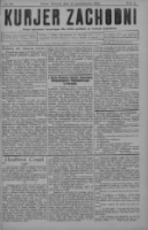 Kurjer Zachodni: pismo narodowe, bezpartyjne dla rodzin polskich na kresach zachodnich 1928.10.24 R.4 Nr85