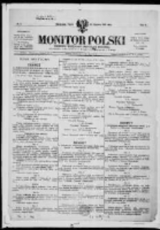 Monitor Polski. Dziennik Urzędowy Rzeczypospolitej Polskiej. 1919.01.10 R.2 nr7
