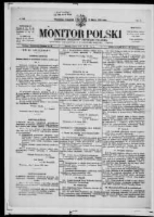 Monitor Polski. Dziennik Urzędowy Rzeczypospolitej Polskiej. 1919.03.13 R.2 nr59