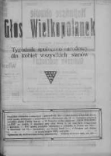 Głos Wielkopolanek: tygodnik społeczno-narodowy dla kobiet wszystkich stanów 1922.11.26 R.15 Z.48