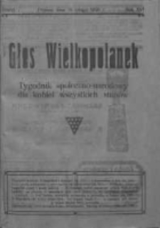 Głos Wielkopolanek: tygodnik społeczno-narodowy dla kobiet wszystkich stan&oacute;w 1923.02.18 R.16 Z.7