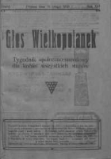 Głos Wielkopolanek: tygodnik społeczno-narodowy dla kobiet wszystkich stanów 1923.02.18 R.16 Z.7