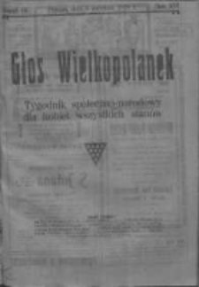 Głos Wielkopolanek: tygodnik społeczno-narodowy dla kobiet wszystkich stanów 1923.04.08 R.16 Z.14