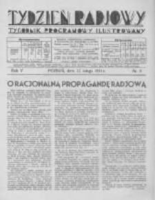 Tydzień Radjowy. 1931 R.5 nr8
