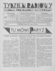 Tydzień Radjowy. 1931 R.5 nr13