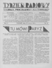 Tydzień Radjowy. 1931 R.5 nr13