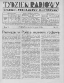 Tydzień Radjowy. 1931 R.5 nr15