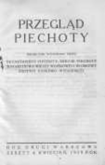 Przegląd Piechoty: miesięcznik wydawany przez Departament Piechoty, Sekcję Piechoty Towarzystwa Wiedzy Wojskowej i Wojskowy Instytut Naukowo-Wydawniczy 1929 kwiecień R.2 Z.4