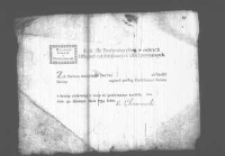 Kwit dla pensjonarzyst&oacute;w w r&oacute;żnych usługach tak publicznych jako i prywatnych. 1.05. 1794