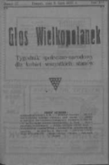 Głos Wielkopolanek: tygodnik społeczno-narodowy dla kobiet wszystkich stanów 1923.07.08 R.16 Z.27