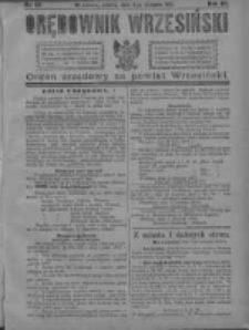 Orędownik Wrzesiński 1921.08.06 R.3 Nr62
