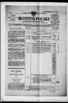 Monitor Polski. Dziennik Urzędowy Rzeczypospolitej Polskiej. 1928.01.27 R.11 nr22