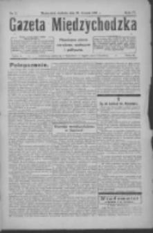 Gazeta Międzychodzka: niezależne pismo narodowe, społeczne i polityczne 1926.01.10 R.4 Nr3