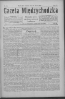 Gazeta Międzychodzka: niezależne pismo narodowe, społeczne i polityczne 1926.02.21 R.4 Nr21