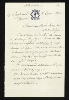 Listy od Chodźkiewicza Władysława