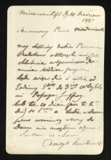 Listy od Dembińskiego Henryka