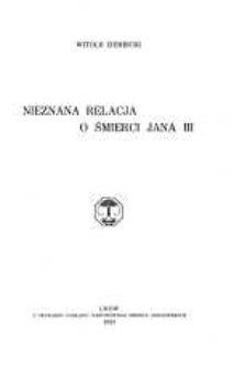 Nieznana relacja o śmierci Jana III