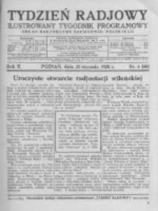 Tydzień Radjowy. 1928 R.2 nr4