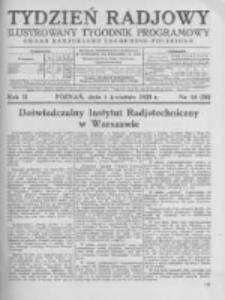 Tydzień Radjowy. 1928 R.2 nr14