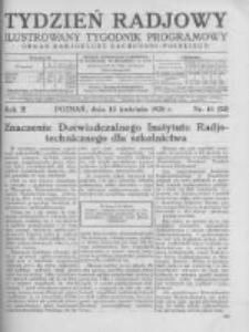 Tydzień Radjowy. 1928 R.2 nr16