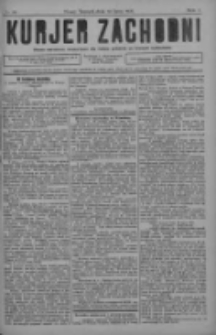 Kurjer Zachodni: pismo narodowe, bezpartyjne dla rodzin polskich na kresach zachodnich 1927.07.19 R.3 Nr58