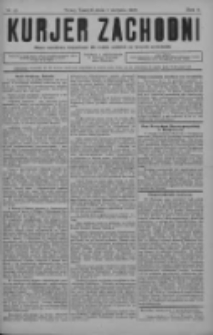 Kurjer Zachodni: pismo narodowe, bezpartyjne dla rodzin polskich na kresach zachodnich 1927.08.03 R.3 Nr62