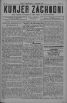 Kurjer Zachodni: pismo narodowe, bezpartyjne dla rodzin polskich na kresach zachodnich 1927.09.03 R.3 Nr71