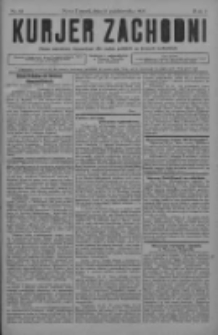 Kurjer Zachodni: pismo narodowe, bezpartyjne dla rodzin polskich na kresach zachodnich 1927.10.15 R.3 Nr83