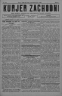 Kurjer Zachodni: pismo narodowe, bezpartyjne dla rodzin polskich na kresach zachodnich 1927.10.19 R.3 Nr84