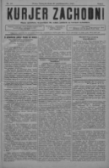 Kurjer Zachodni: pismo narodowe, bezpartyjne dla rodzin polskich na kresach zachodnich 1927.10.29 R.3 Nr87