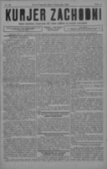 Kurjer Zachodni: pismo narodowe, bezpartyjne dla rodzin polskich na kresach zachodnich 1927.11.05 R.3 Nr89