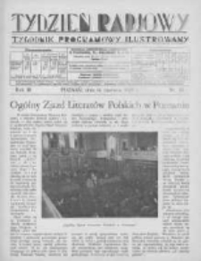 Tydzień Radjowy. 1929 R.3 nr25