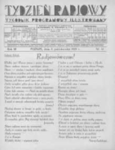 Tydzień Radjowy. 1929 R.3 nr41