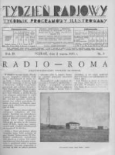 Tydzień Radjowy. 1930 R.4 nr9