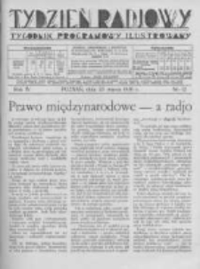 Tydzień Radjowy. 1930 R.4 nr12