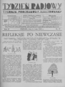 Tydzień Radjowy. 1930 R.4 nr19