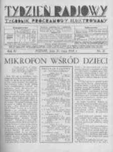 Tydzień Radjowy. 1930 R.4 nr21