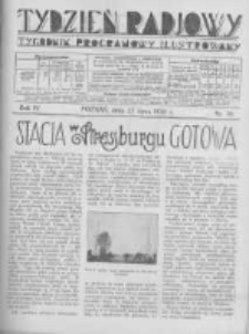 Tydzień Radjowy. 1930 R.4 nr30