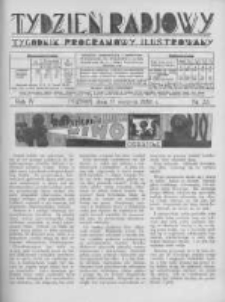 Tydzień Radjowy. 1930 R.4 nr33