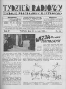 Tydzień Radjowy. 1930 R.4 nr34