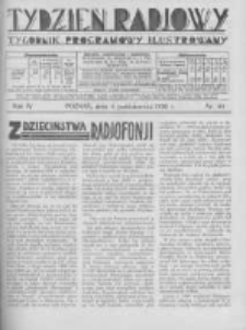 Tydzień Radjowy. 1930 R.4 nr40