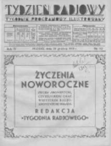 Tydzień Radjowy. 1930 R.4 nr52