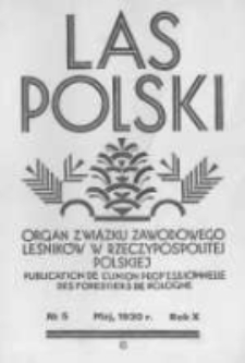 Las Polski. 1930 R.10 nr5