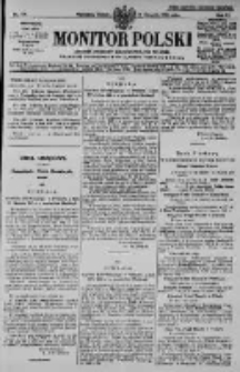 Monitor Polski. Dziennik Urzędowy Rzeczypospolitej Polskiej. 1928.08.18 R.11 nr189