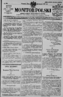 Monitor Polski. Dziennik Urzędowy Rzeczypospolitej Polskiej. 1928.08.29 R.11 nr198