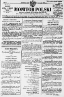 Monitor Polski. Dziennik Urzędowy Rzeczypospolitej Polskiej. 1928.11.07 R.11 nr257