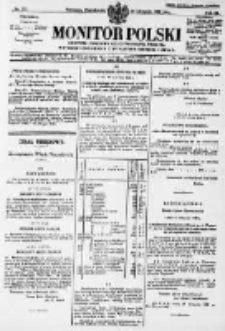 Monitor Polski. Dziennik Urzędowy Rzeczypospolitej Polskiej. 1928.11.26 R.11 nr273