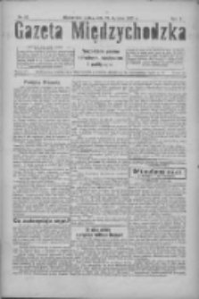 Gazeta Międzychodzka: niezależne pismo narodowe, społeczne i polityczne 1927.01.28 R.5 Nr12